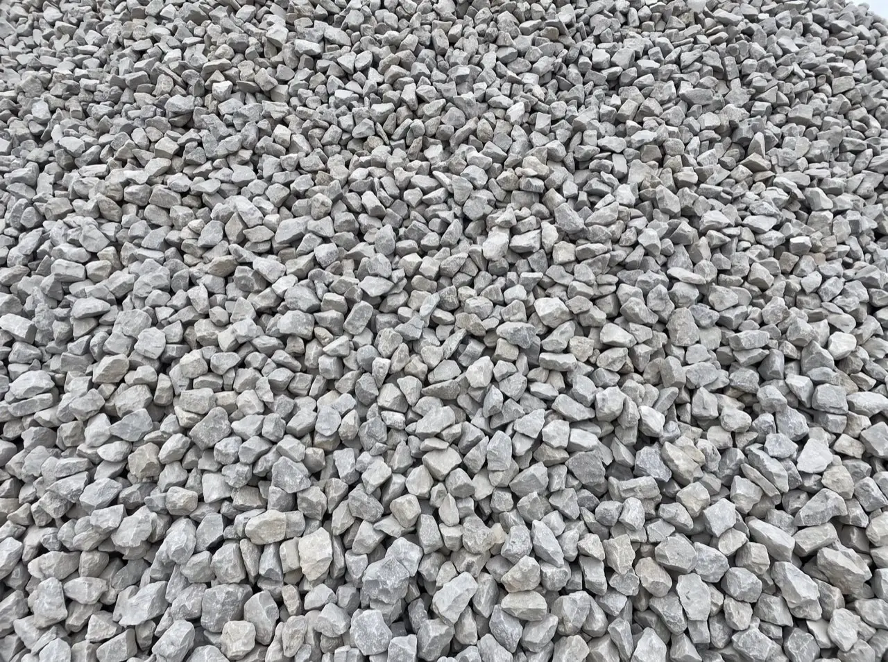 A pile of #57 limestone