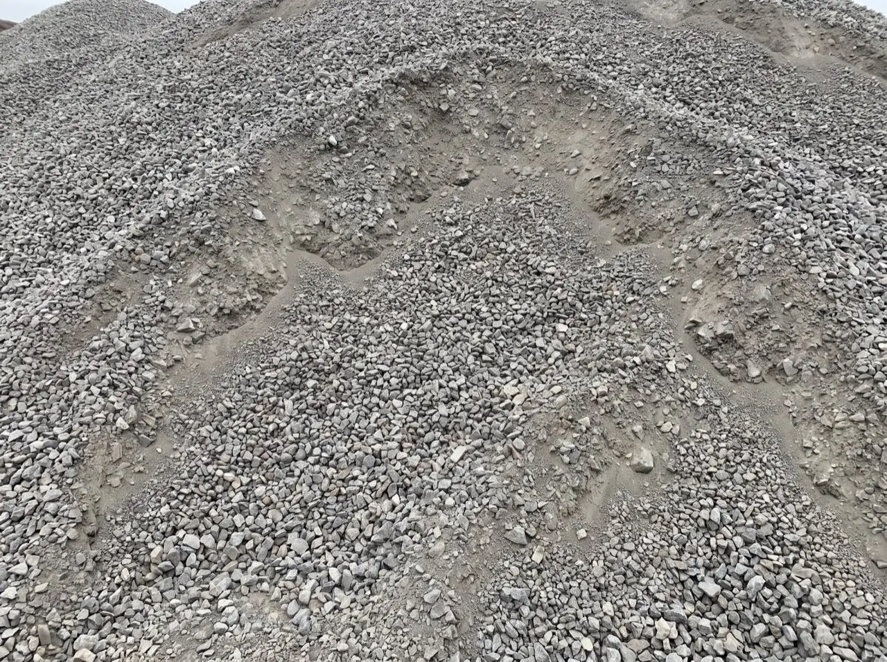 A pile of crusher run