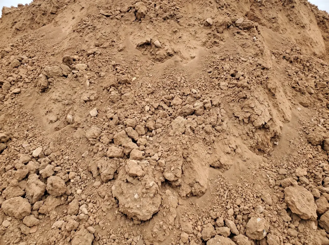A pile of fill dirt